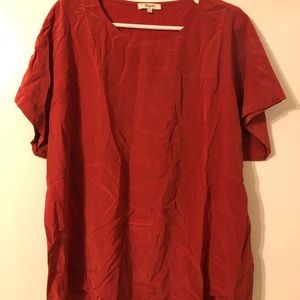 Madewell silk tee